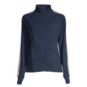 NWT! 🔥 Contrast Striped Full Zip Track Jacket